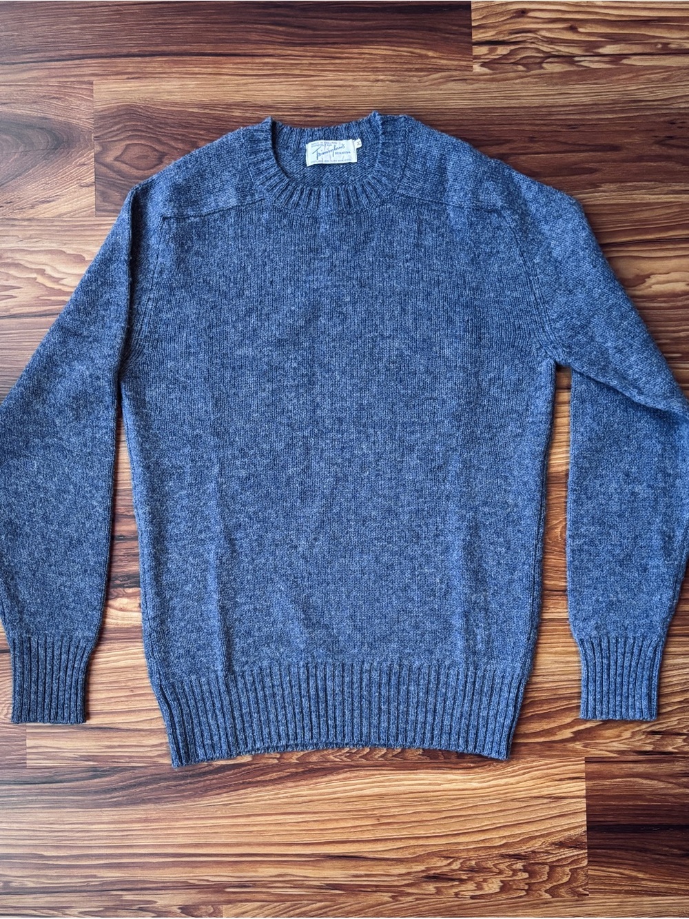 Vintage 70s Shetland Wool Sweater Made in England Trimingham’s Bermuda Size M